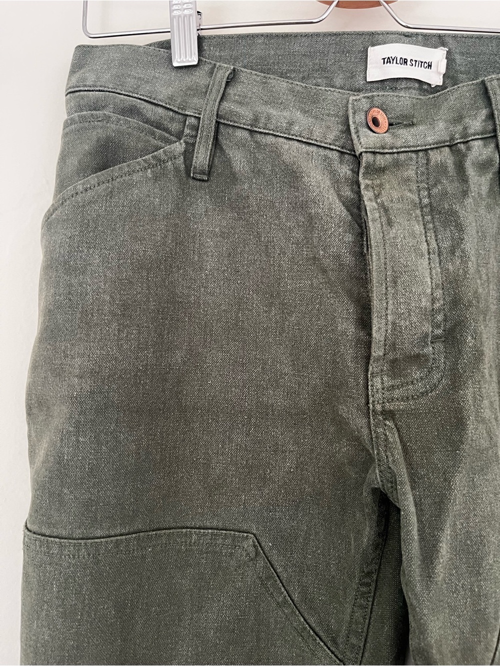Taylor Stitch Men’s Green Carpenter Pant - Picture 3 of 5